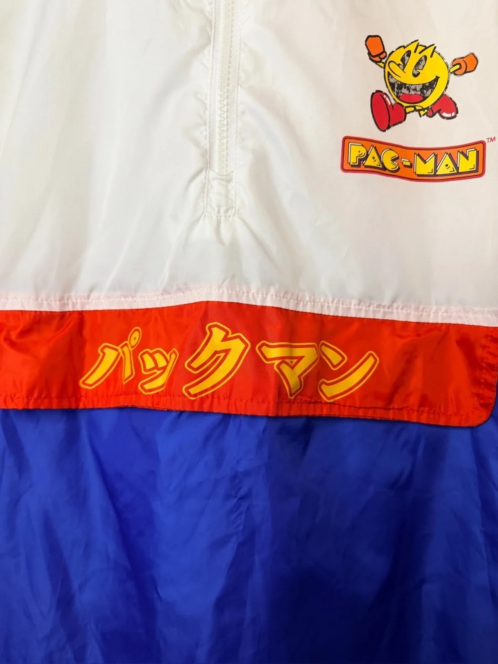 Pacman Multicolor Block Japanese Lightweight Windbreaker Jacket Zip